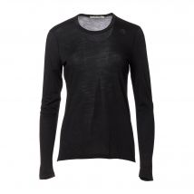 Manches longues LightWool Undershirt jet black Femmes - Noir / XL