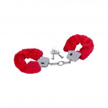 Menottes peluche s - Rouge