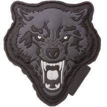 JTG Patch 3D Tête de Loup blanc- - Rouge