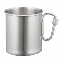 Tasse mousqueton Acier Inoxydable 250 ml - Argent