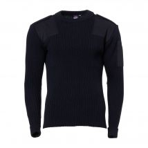 Pull marine côtelé bleu marine - Noir / XS