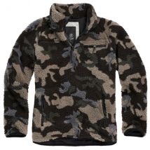 Pull Troyer polaire peluche - Olive / L