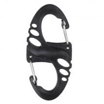 Mousqueton Tactical S-Hook lot de 10 - Noir