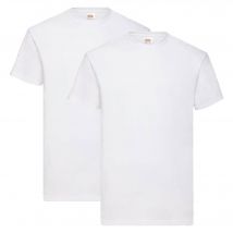 T-Shirt Valueweight T blanc lot de 2 - Blanc / S
