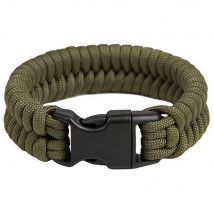 Bracelet corde de parachute Fish army green - Vert / M