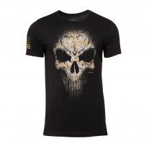 T-Shirt USMC Desert Marpat Skull - Marpat Woodland / S