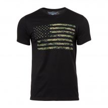 T-Shirt USMC Woodland Marpat Flag - M
