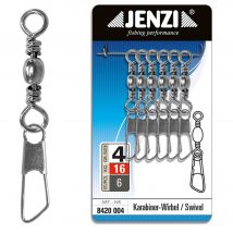 Émerillon nickelé résist à l'eau salée T. 4 6 pcs - Default Title