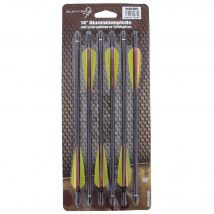 Buchner Aluminiumpfeile 14 Zoll schwarz 6er Pack - Default Title