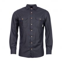 Chemise LeisureWool ReBorn dark grey melange - S