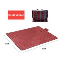 150x180cm Large Waterproof Picnic Blanket Outdoor Travel Soft Rug, Red