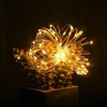 4Pcs LED Light String Holiday Cake Bouquet Gift Box Decoration, Warm White