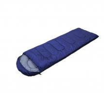 Single Outdoor Camping Compact Winter Envelope Shaped Sleeping Bag, Navy Blue