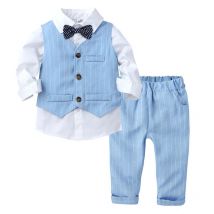 Spring Autumn Baby Boys Gentleman Style Clothes Sets, 80cm / Blue