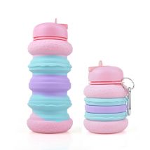 Kids Water Bottles Collapsible Water Bottle Silicone Travel Bottles Gift for Children, Type 7