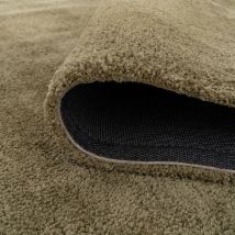 Premium Sage Green Shaggy Circle Rug - Sage - Amore - 190cm x 190cm Circle