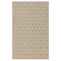 Cream Geometric Outdoor Rug - Banyan - Habitat - 80cm x 150cm