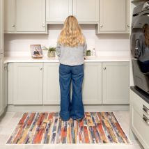 Washable Multicolour Kitchen Mat - Blur - Everyday - 80cm x 150cm