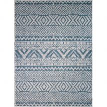 Blue Flatweave Outdoor Rug - Ruskin - Habitat - 60cm x 110cm