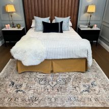 Blue Terra Medallion Area Rug - Neta - Fionna - 120cm x 170cm