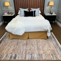 Multicolour Woven Border Rug - Alden - Fionna - 120cm x 170cm