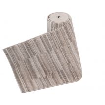 Neutral Beige Linear Stair Carpet - Ikaro -