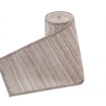 Beige Linear Bordered Stair Carpet - Ikaro -