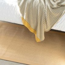 Beige Cotton Border Natural Jute Hallway Runner Rug - Juliette - 70cm x 240cm Runner