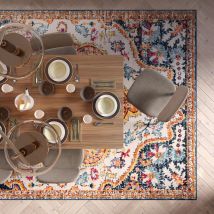 Multicolour Medallion Area Rug - Oscar - 120cm x 170cm