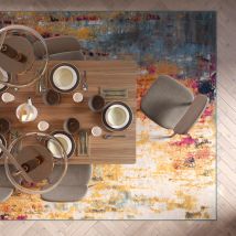 Colourful Paint Abstract Area Rug - Oscar - 120cm x 170cm