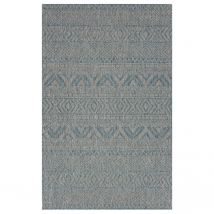 Light Blue Flatweave Indoor Outdoor Rug - Ruskin - Habitat - 80cm x 150cm