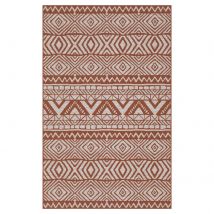 Dark Terra Flatweave Indoor Outdoor Rug - Ruskin - Habitat - 80cm x 150cm