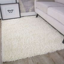 Cream Shaggy Rug - Vancouver - 80cm x 150cm