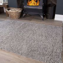 Silver Shaggy Rug - Vancouver - 80cm x 150cm