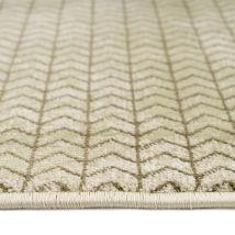 Soft Green Chevron Rug - Braided - Catalina - 120cm x 170cm