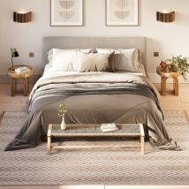 Grey Herringbone Area Rug - Noa - Flynn - 120cm x 170cm