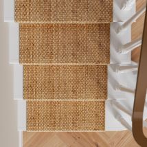 Natural Jute Stair Carpet Runner - Panama - Juliette -