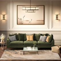Beige Marble Style Rug - Galena - Kubera - 80cm x 150cm