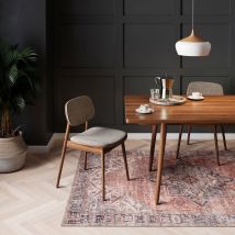 Flatwoven Washable Terracotta Medallion Area Rug - Neeve - Renuu - 120cm x 170cm