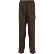 Pantalone Wimbledon in lino marrone