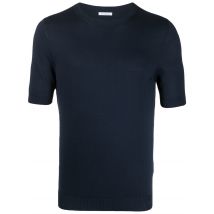 T-shirt in maglia blu navy