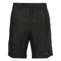 Short Amalfi nero in lino