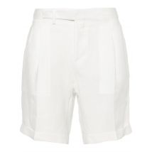 Short Amalfi bianco in lino