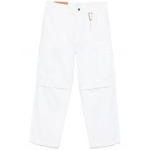 Pantalone bianco cargo
