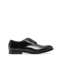 Scarpa derby nera in pelle