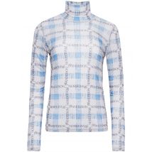 Top collo alto con logo