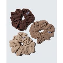 Cotton Scrunchies, XXL, 3-Pack, Café