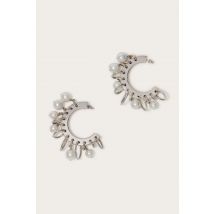 Pucci - Orecchini a cerchio - Per Donna - White - Collezione Marmo