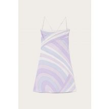 Pucci - Iride Print Short Jersey Dress - Size: 38 - Lavander - In Jersey Satin