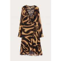 Pucci - Abito in Stampa Labirinto - Taglia: 44 - Black Gold - In Silk